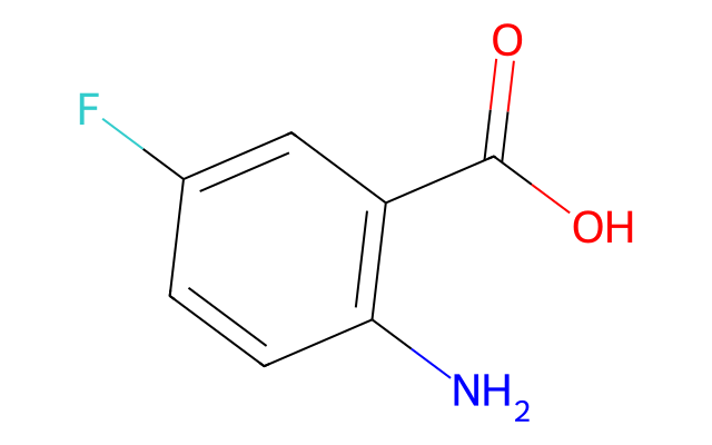 2D molecular structure for CAS 446-08-2