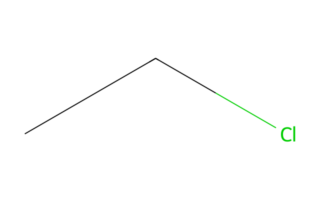 2D molecular structure for CAS 75-00-3