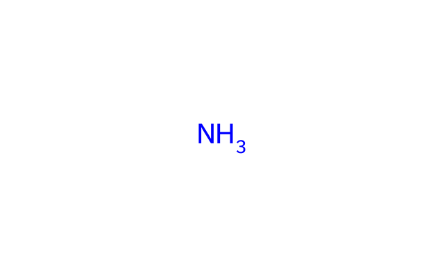 2D molecular structure for CAS 7664-41-7